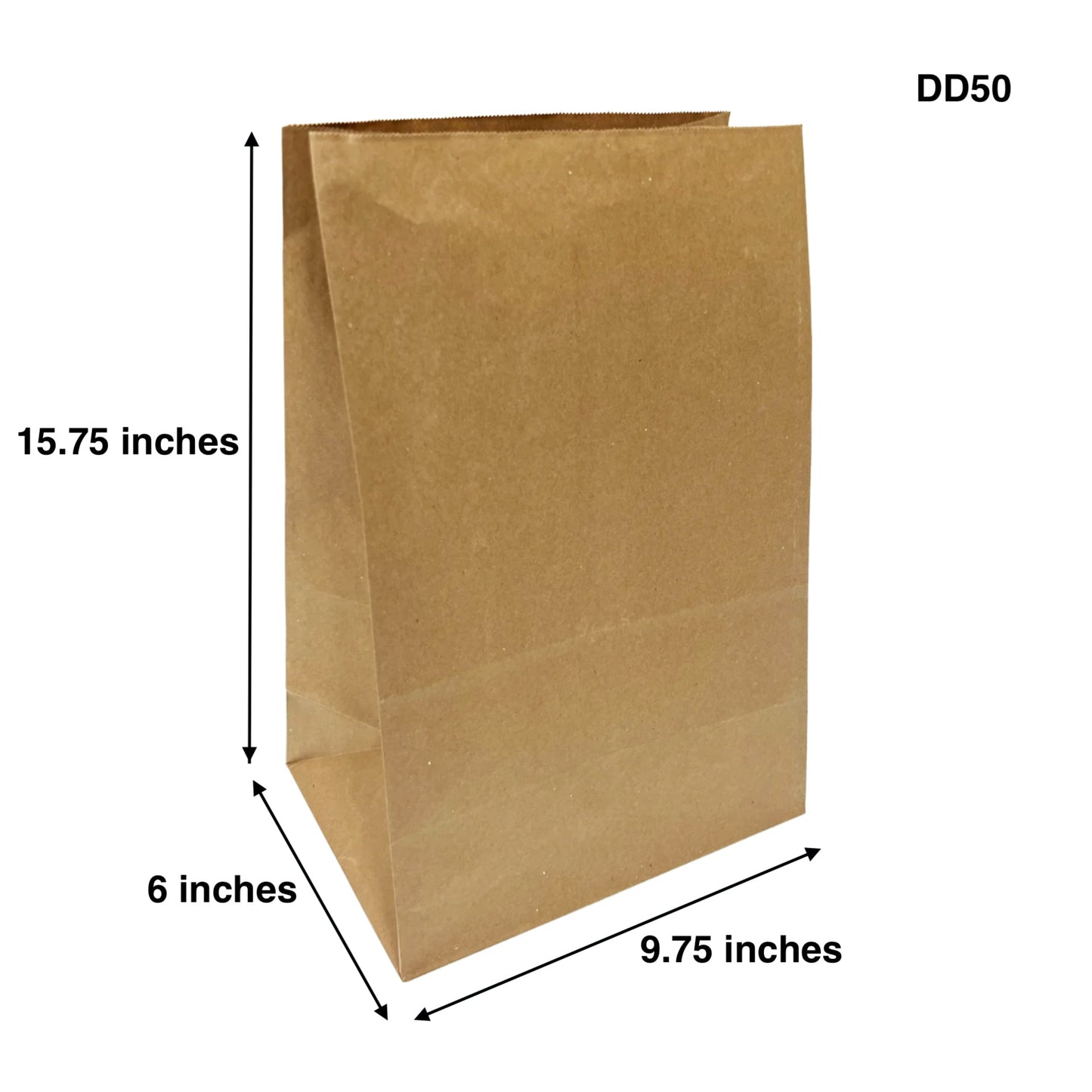 500pcs DD50 Grocery Bags 9.75x6x15.75 inches – main