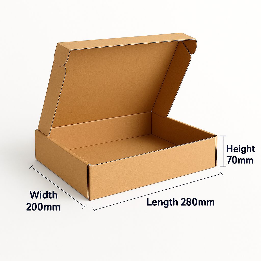 Kraft Tab Locking Literature Mailers 100pcs per Box - 200MM W x 280MM L x 70MM H