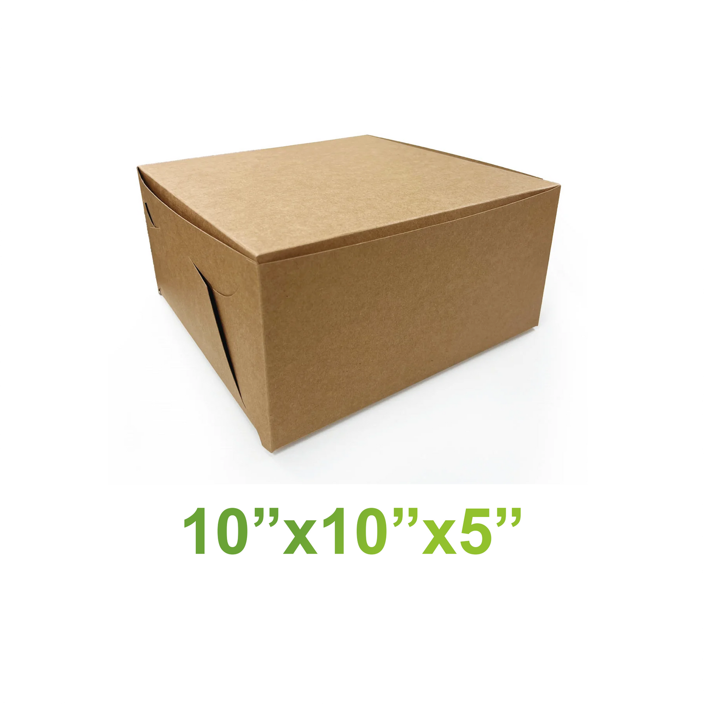 10" x 10" x 5" - Kraft Bakery Boxes - Carton of 100 - KIS PAPER - 5331 – main