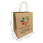 Bistro 10x6.75x12 inches Kraft Paper Bags Twist Handles, Full Color Custom Print, Printed in Canada – main