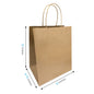 1072B | 250pcs Bistro 10x6.75x12 inches Kraft Paper Bags Twisted Handles – main