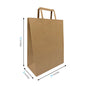 1053FB | 300pcs Debbie 10x5x13 inches Kraft Paper Bags Flat Handles – main