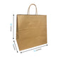 1272B | 250pcs Pluto 12x7x12 inches Kraft Paper Bag with Twisted Handles, $0.42/pc – main