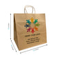 Cake 13x10x13 inches Kraft Paper Bags Twist Handles – main