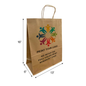 Traveler 13x6x16 inches Kraft Paper Bags Twist Handles, Full Color Custom Print, Printed in Canada – main