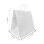 1303W | 250pcs Cake 13x10x13 inches White Paper Bags Twisted Handles – main
