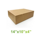 14" x 10" x 4" - Kraft Bakery Boxes - Carton of 100 - KIS PAPER - 5335 – main