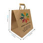 Super Royal 14x10x15.75 inches Kraft Paper Bags Flat Handles – main