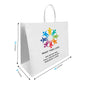 Vogue 16x6x12 inches White Paper Bags Twist Handles, Full Color Custom Print, Printed in Canada – main