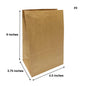 500pcs #3 Grocery Bags 4.5x3.75x9 inches – main