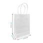 5358W | 250pcs Gem 5.3x3.5x8.5 inches White Paper Bags Twisted Handles – main