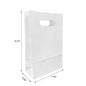 7030DW | 250pcs Snack 7.125x3.25x10.75 inches White Paper Bags Die Cut Handles, $0.29/Pc – main