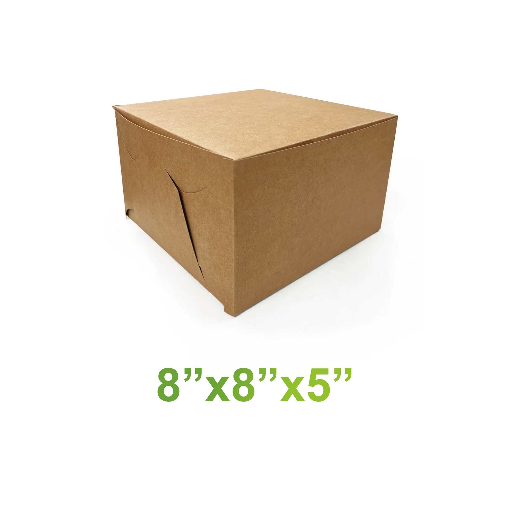 8" x 8" x5" - Kraft Bakery Boxes - Carton of 100 - KIS PAPER - 5334 – main