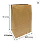 500pcs #8 Grocery Bags 6.25x3.75x12 inches – main