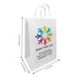 Bottle 9x5.75x13 inches White Paper Bags Twist Handles, Full Color Print, Printed in Canada – main