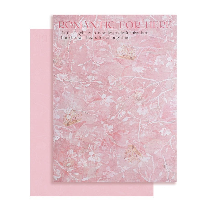 Chinese Floral Rhythm Art-Style Wrapping Paper - 10 Sheets