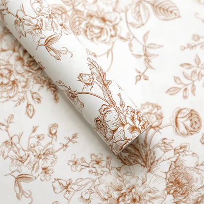 European Style Waterproof Floral Wrapping Paper - 20 Sheets