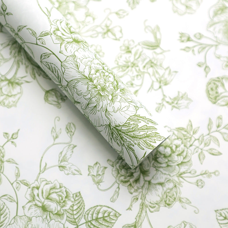 European Style Waterproof Floral Wrapping Paper - 20 Sheets