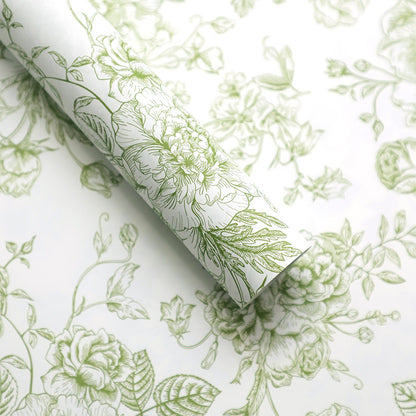 European Style Waterproof Floral Wrapping Paper - 20 Sheets