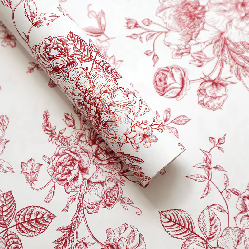 European Style Waterproof Floral Wrapping Paper - 20 Sheets