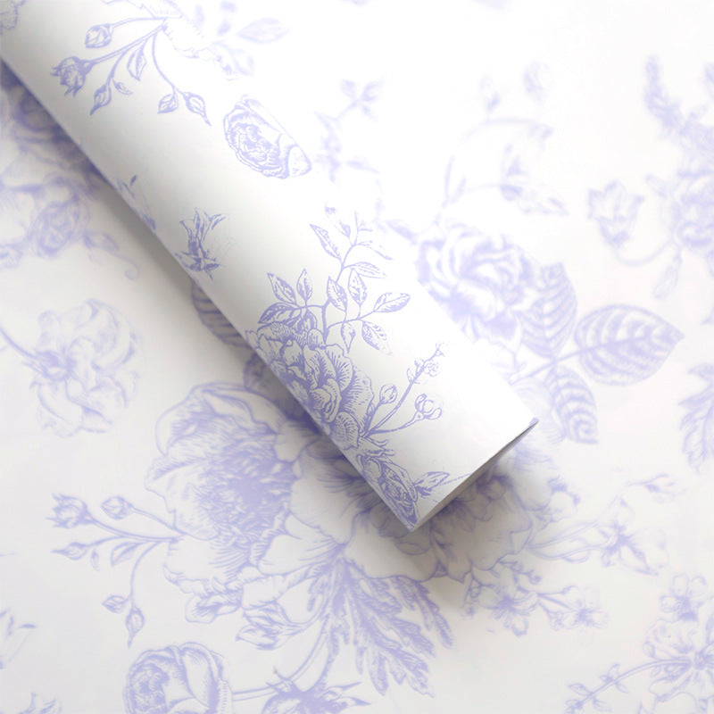 European Style Waterproof Floral Wrapping Paper - 20 Sheets