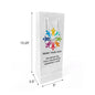 Euro Tote Wine 5x3.5x13.25 inches White Paper Bags Rope Handles – main