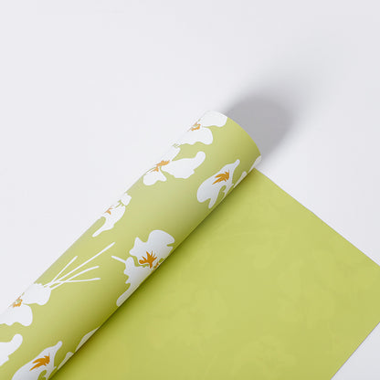 Iris Flower Wrapping Paper - 20 Sheets