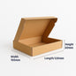 Kraft Tab Locking Literature Mailers 100pcs per Box - 100MM W x 110MM L x 60MM H