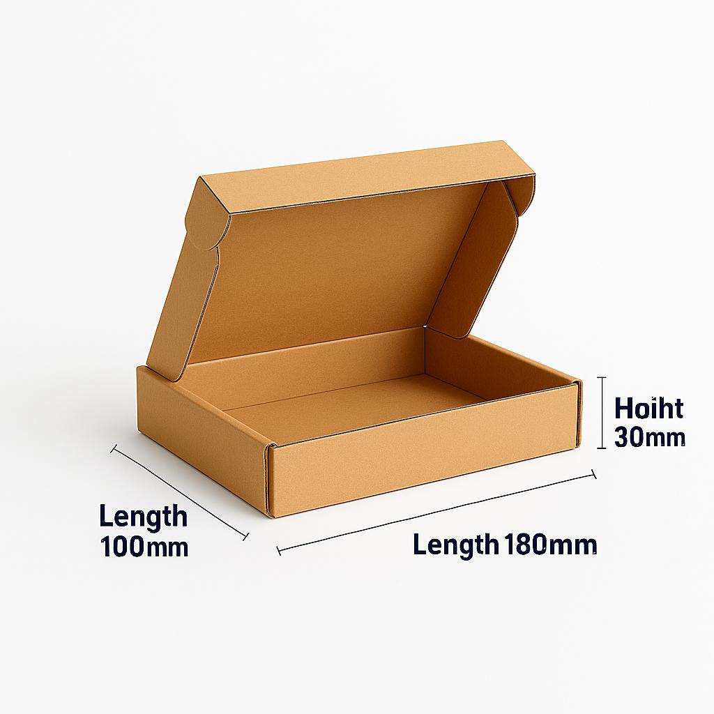 Kraft Tab Locking Literature Mailers 100pcs per Box - 100MM W x 180MM L x 30MM H