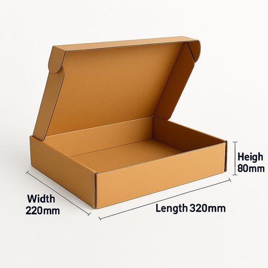 Kraft Tab Locking Literature Mailers 100pcs per Box - 220MM W x 320MM L x 80MM H