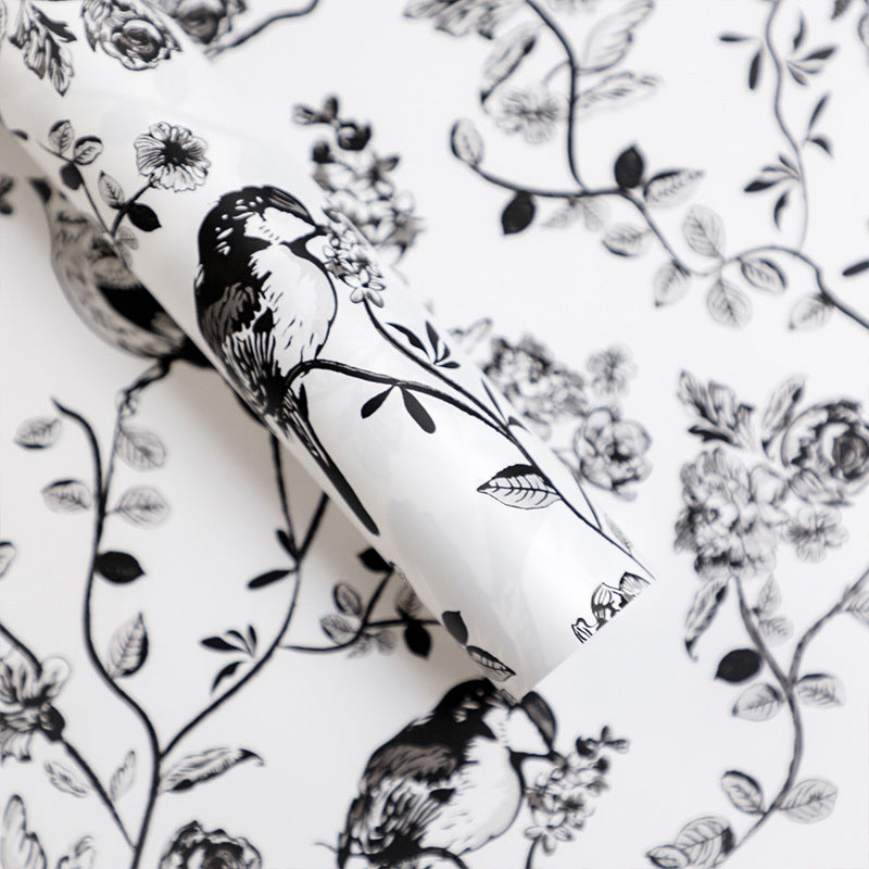 Mountain Flowers & Birds Wrapping Paper - 20 Sheets