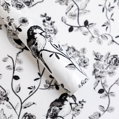 Mountain Flowers & Birds Wrapping Paper - 20 Sheets