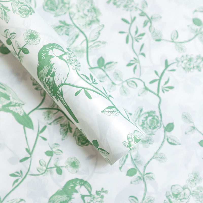 Mountain Flowers & Birds Wrapping Paper - 20 Sheets