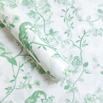 Mountain Flowers & Birds Wrapping Paper - 20 Sheets