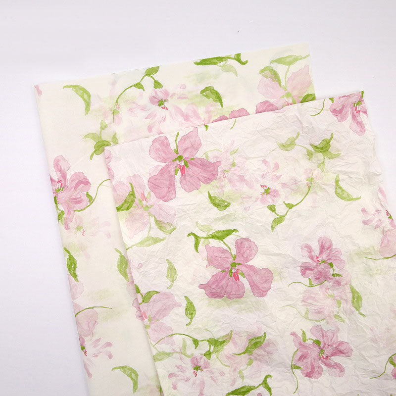 New Blue Sakura Wrapping Paper - 20 Sheets
