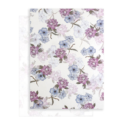 Romantic Garden Art Style Wrapping Paper - 10 Sheets