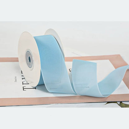 Matte Milk Silk Sheer Ribbon – 3.8 cm x 20 yd x 6 rolls