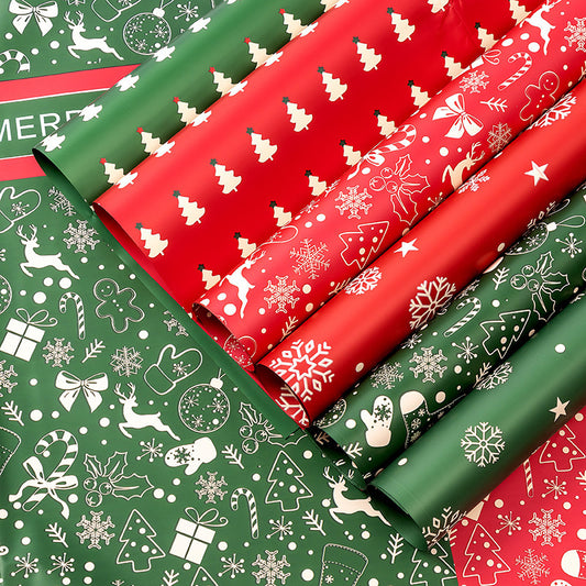 New Waterproof Christmas Wrapping Paper Christmas Deer - 20 Sheets