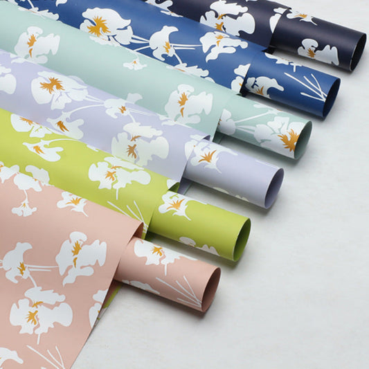 Iris Flower Wrapping Paper - 20 Sheets