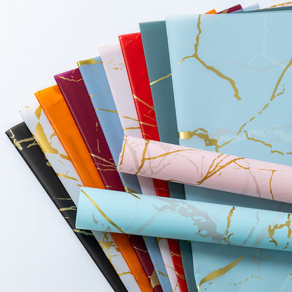 Best Selling Gold Marble Wrapping Paper - 5 Sheets
