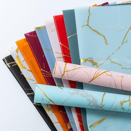 Best Selling Gold Marble Wrapping Paper - 5 Sheets