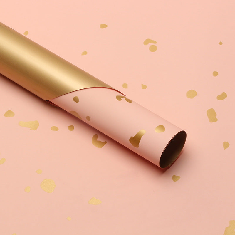 Gold Foil Glitter Wrapping Paper - 20 Sheets