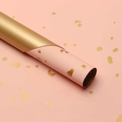 Gold Foil Glitter Wrapping Paper - 20 Sheets