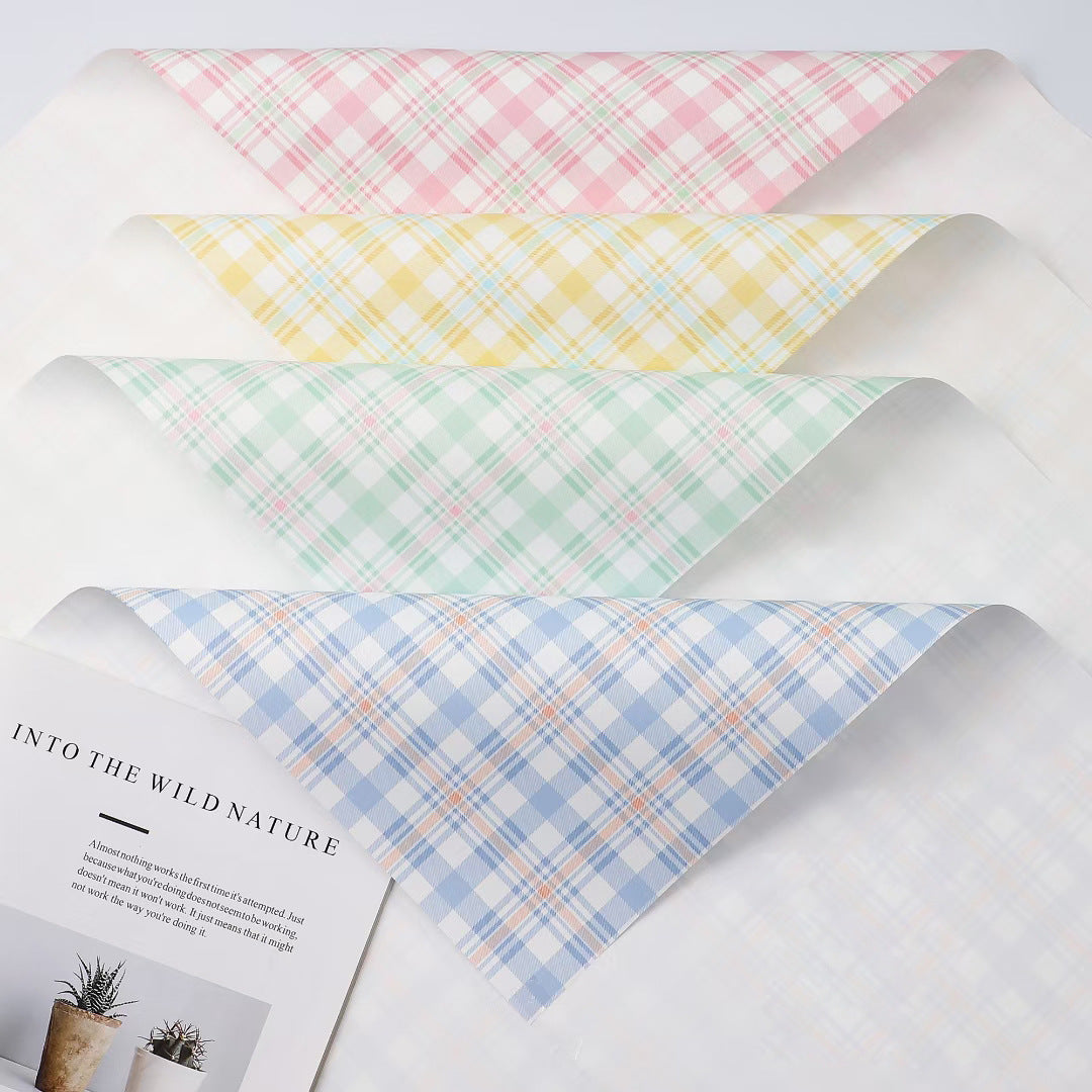 Two Tone Plaid Vintage Elegant Wrapping Paper