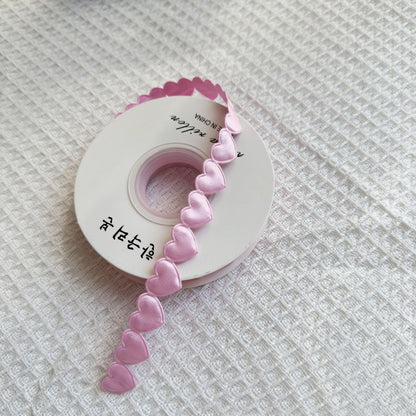 Heart‑to‑Heart Satin Ribbon – 1.5 cm x 10 yd x 6 rolls