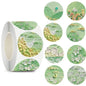 2.5cm Classical Landscape Stickers – Nature & Floral Labels (500pcs Roll)