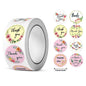 2.5cm Pastel Floral Thank You Stickers – 500pcs Roll