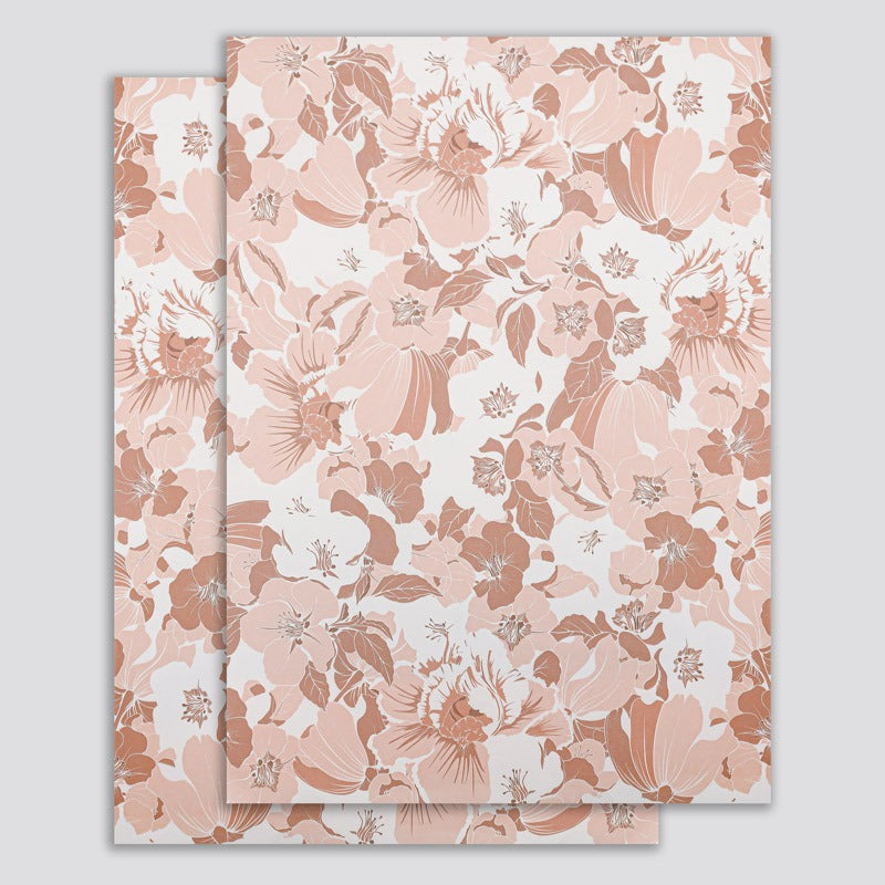 European Dreamy Floral Waterproof Wrapping Paper - 10 Sheets