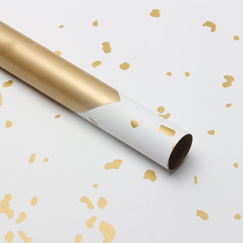 Gold Foil Glitter Wrapping Paper - 20 Sheets