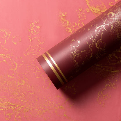 Lily of the Valley Rose Wrapping Paper - 20 Sheets